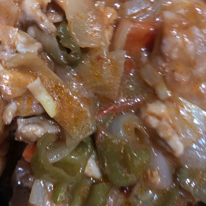 余ったカレーで酢豚